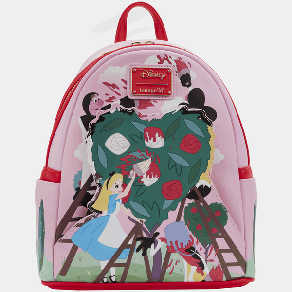 Loungefly 2024 Alice In the Wonderland Character Print Backpack set B