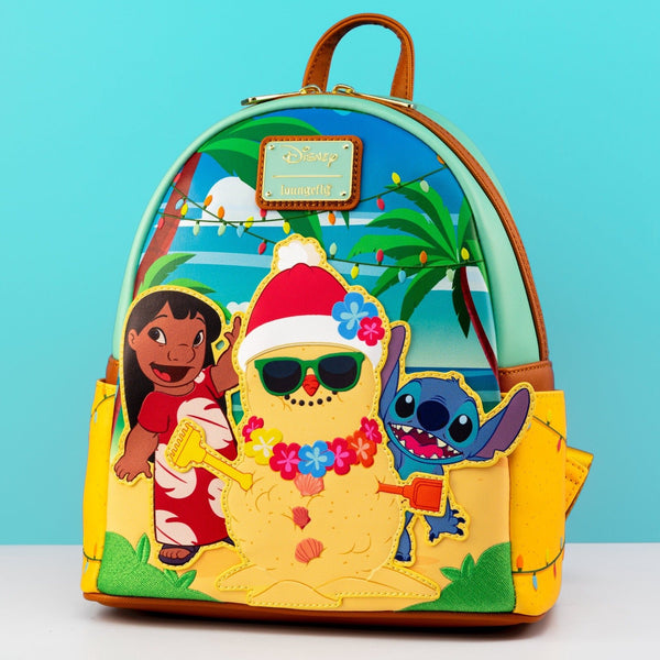 Loungefly Disney Lilo & Stitch Holiday hot Mini Backpack