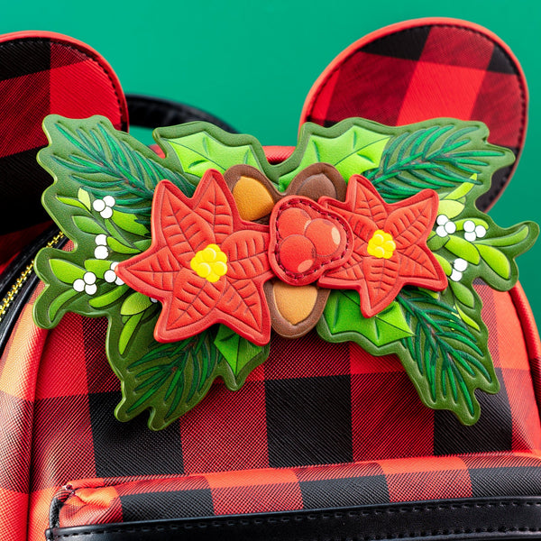 Disney mickey Mouse Red Plaid buy Nylon Pocket Mini Backpack