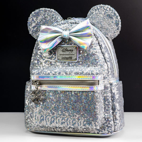 Loungefly minnie mouse outlets mint sequin glitter backpack