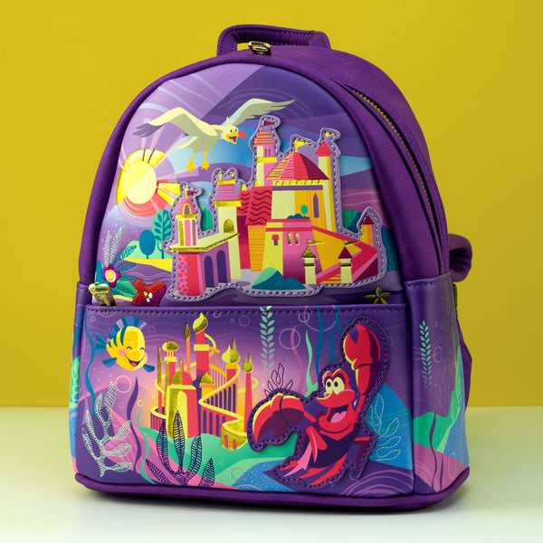 Disney Little Mermaid Castle deals Mini Adjustable Backpack