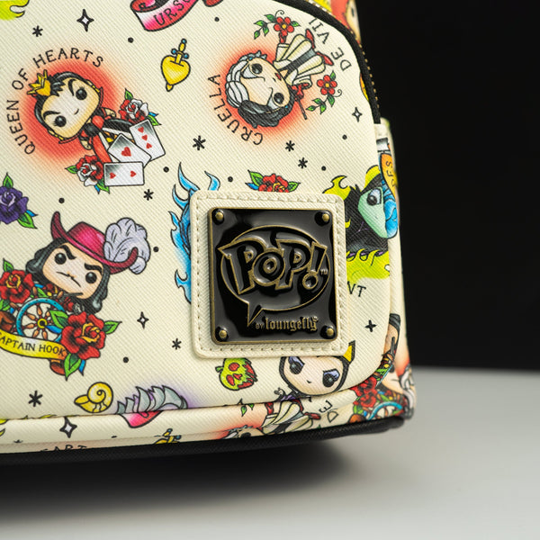 Loungefly Disney hotsell Villains Tattoo All Over Print Mini Backpack