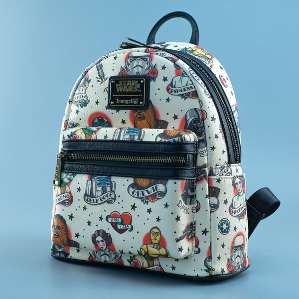 Loungefly Disney outlet Villains Tattoo All Over Print Mini Backpack