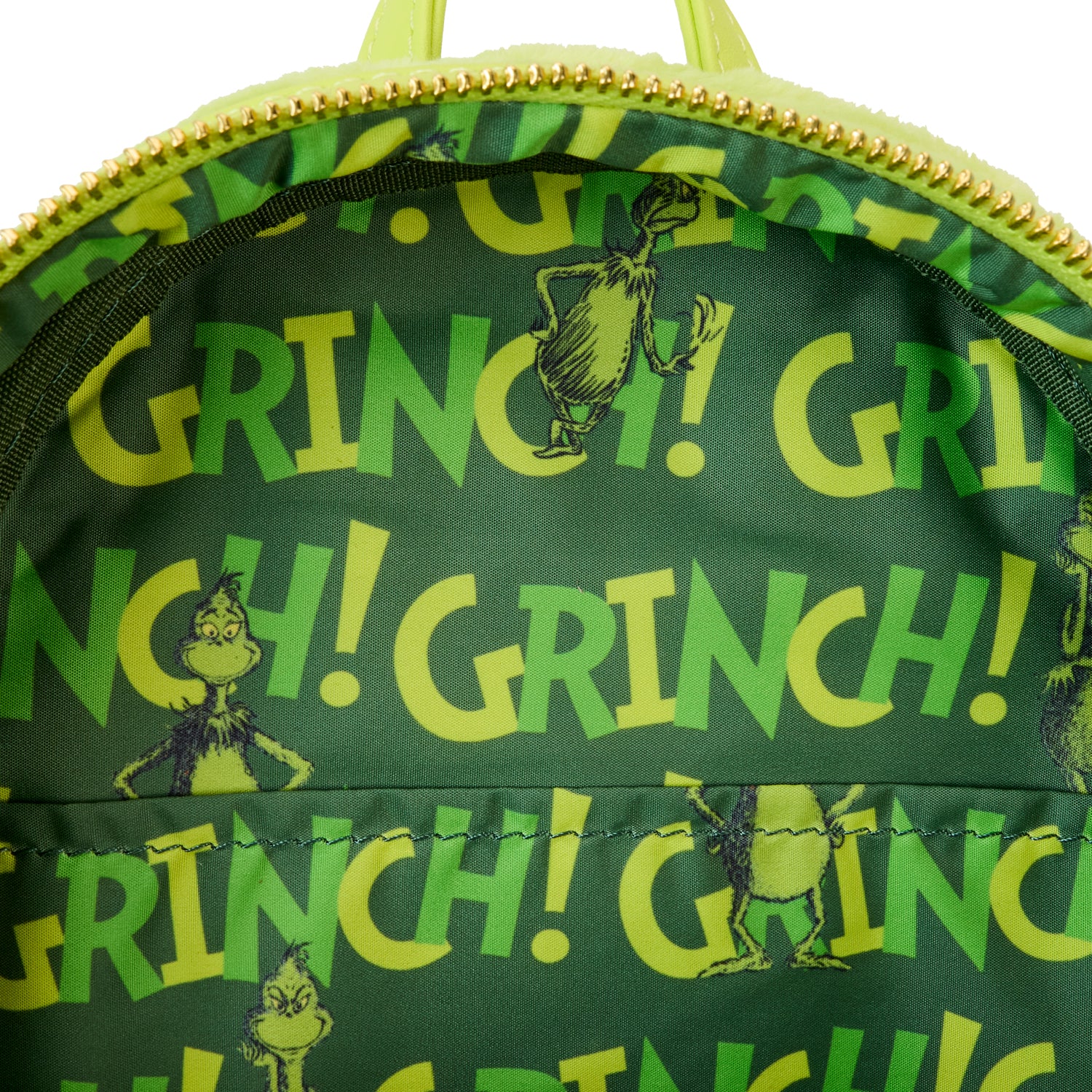 Loungefly x Dr Seuss Plush Grinch Light Up Cosplay Mini Backpack