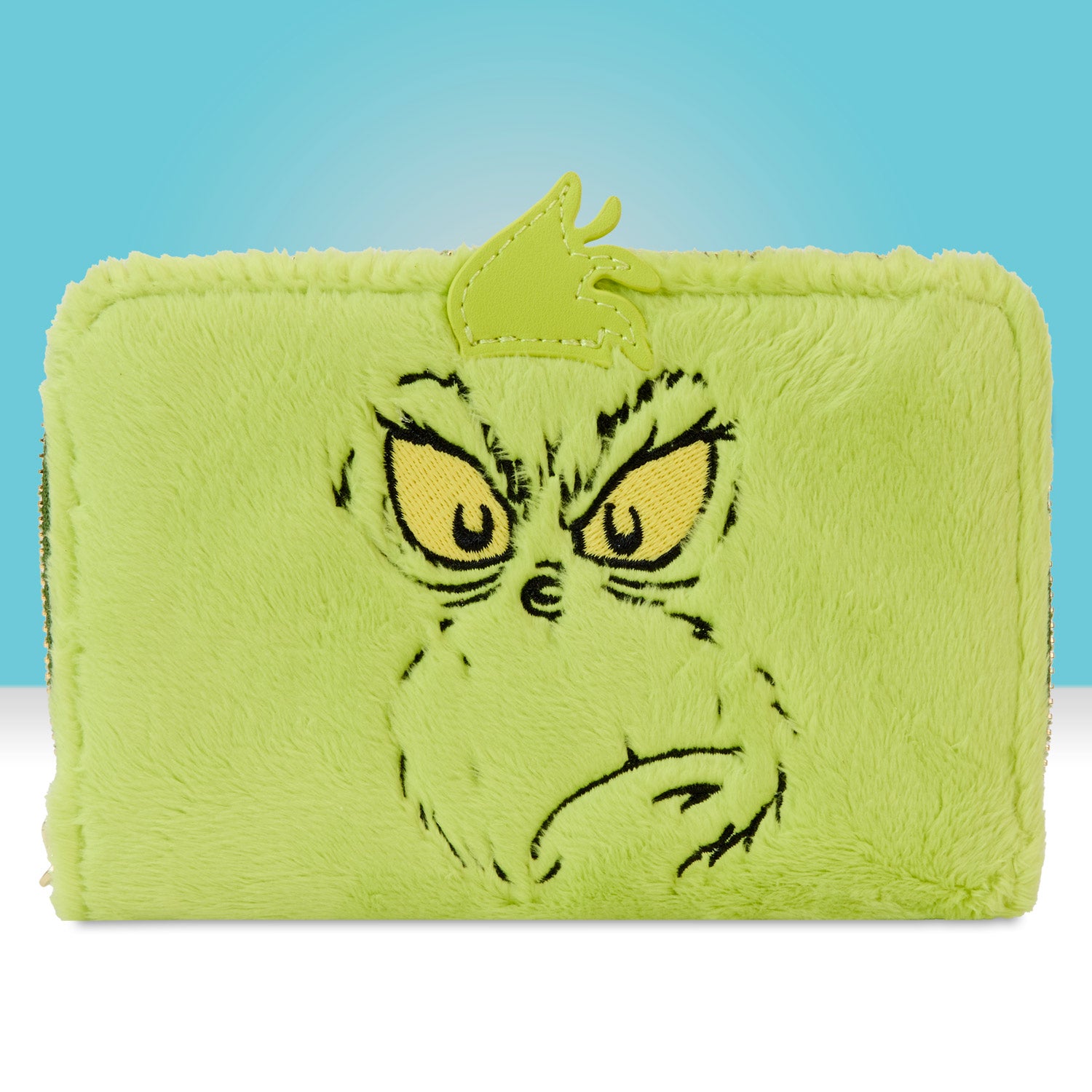 Loungefly x Dr Seuss Plush Grinch Glow Cosplay Zip Around Wallet