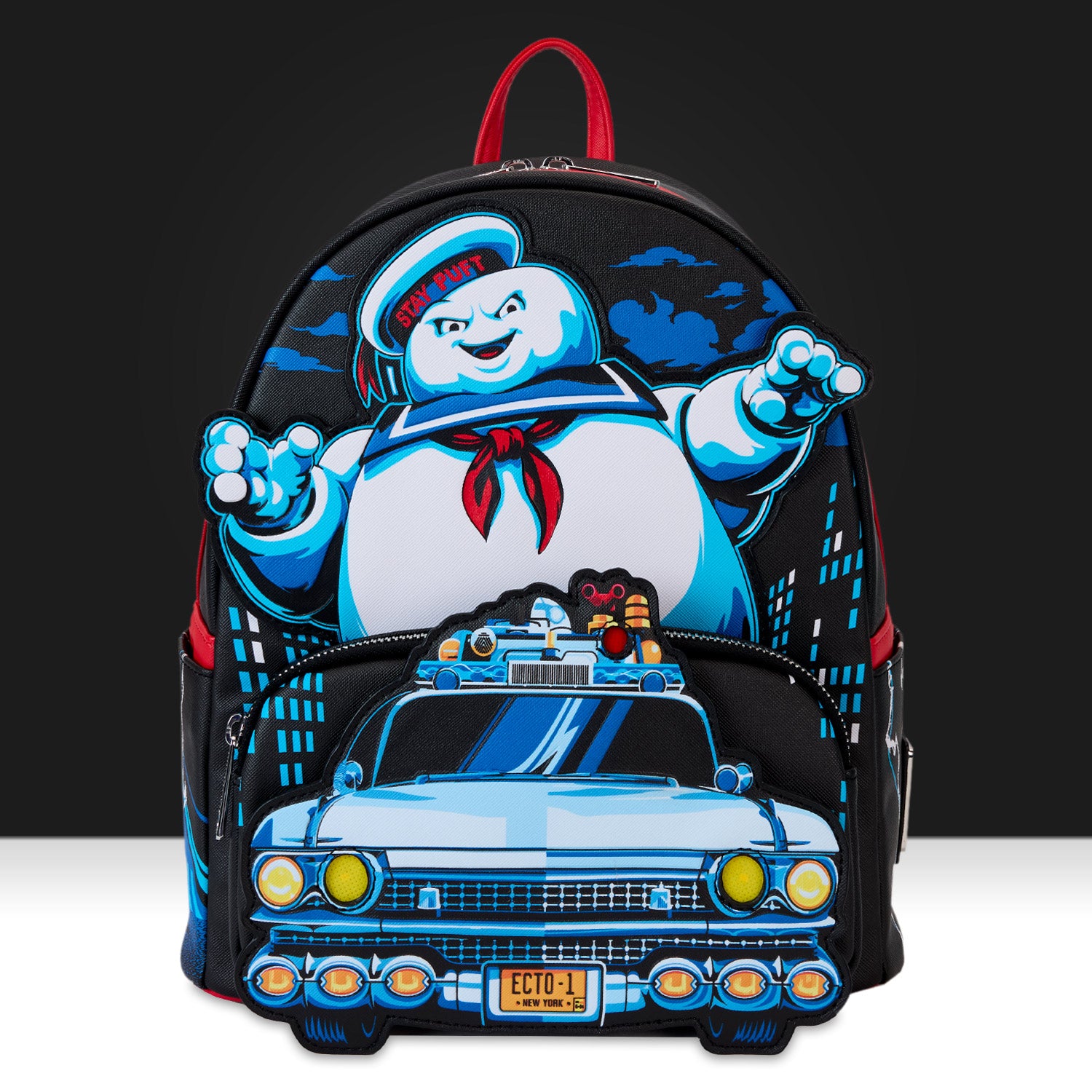 Loungefly x Ghostbusters Stay Puff Chasing Mini Backpack