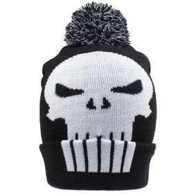 Marvel Comics Punisher Skull Pom Pom Beanie