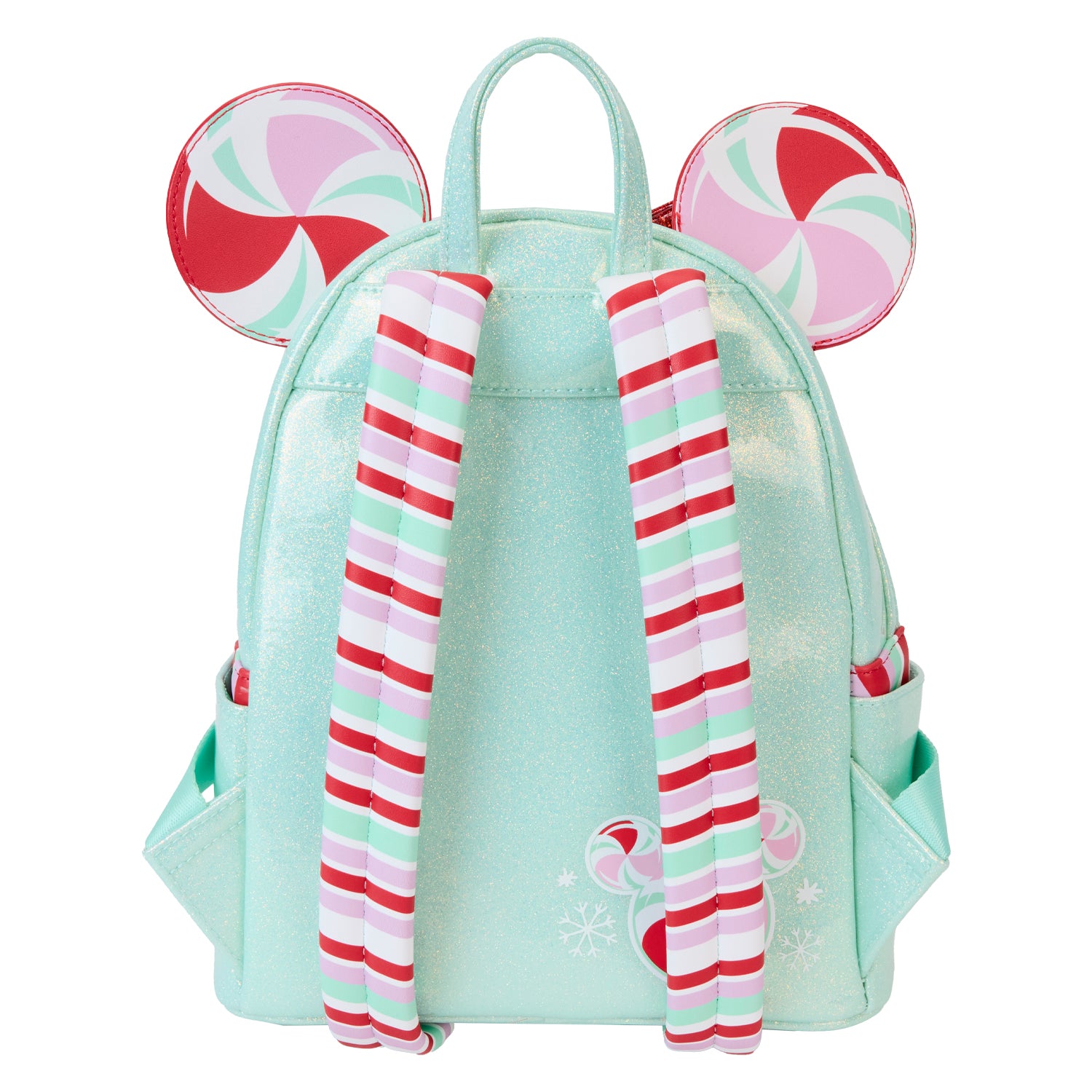 Loungefly x Disney Minnie Holiday Peppermint Ornaments Mini Backpack