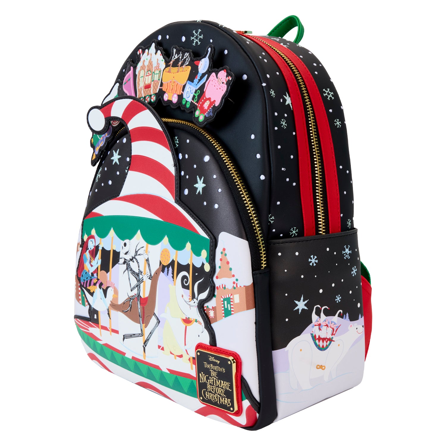 Loungefly x Disney The Nightmare Before Christmas Journey To Christmas Town Mini Backpack