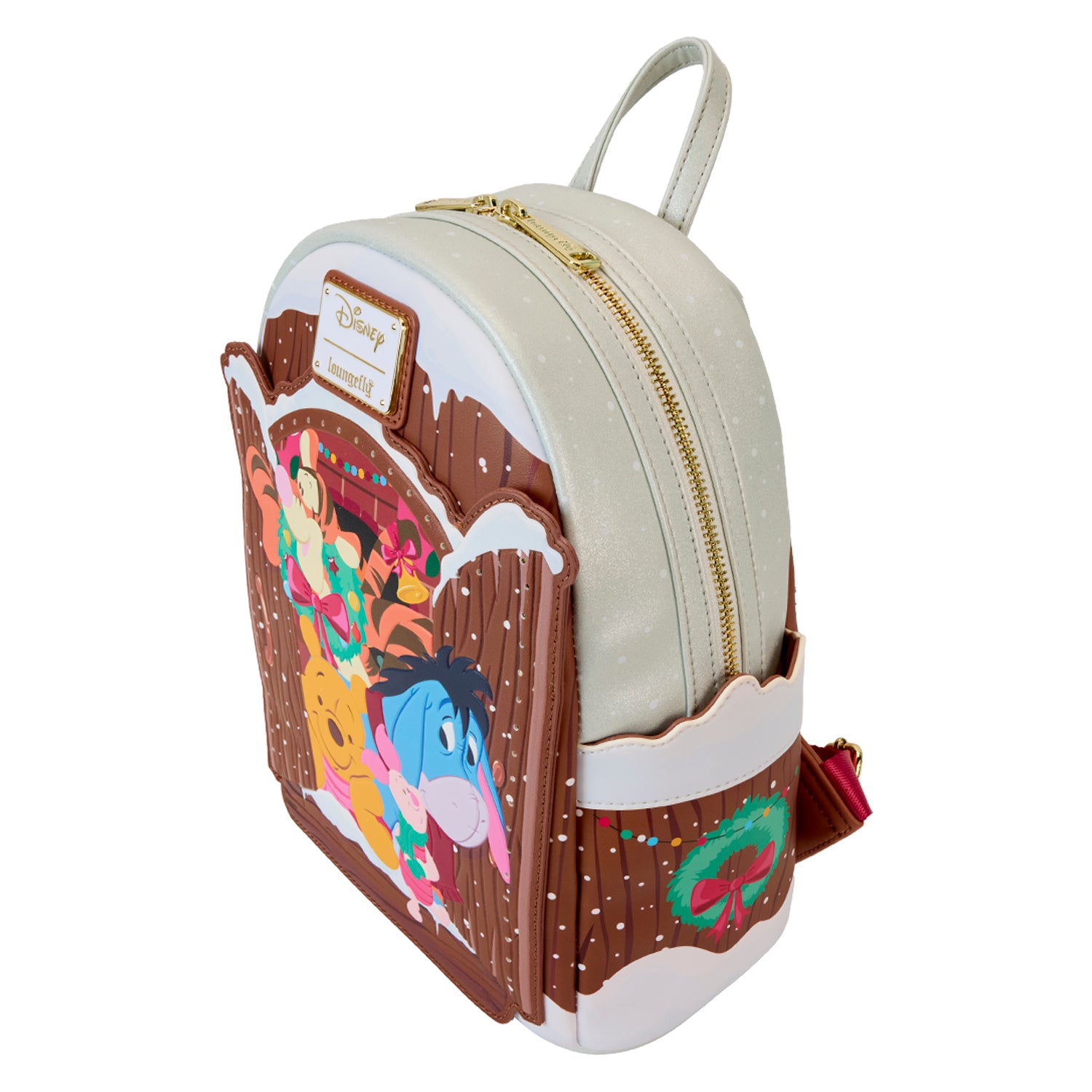 Loungefly x Disney Winnie the Pooh Holiday Scene Pooh And Friends Mini Backpack