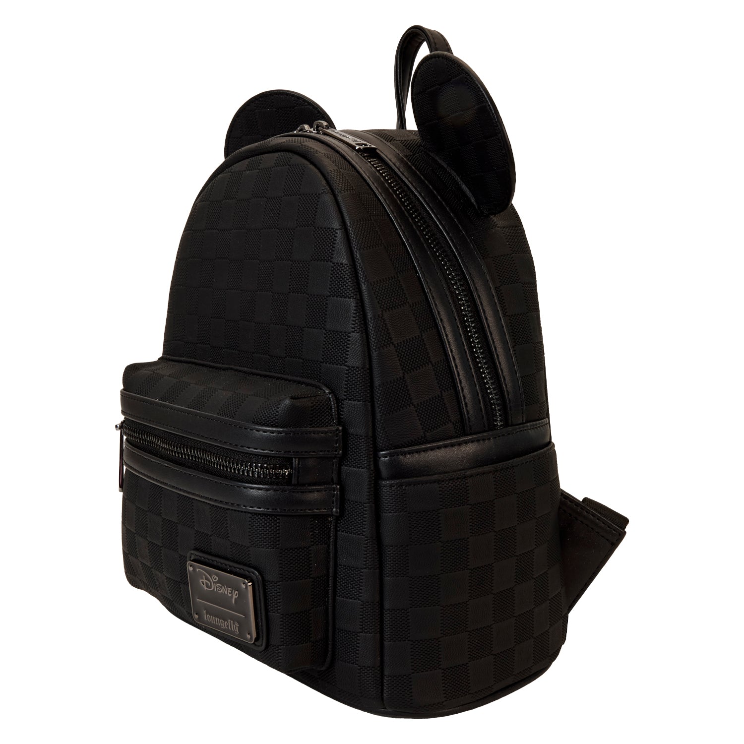 Loungefly x Disney Mickey Ear Black Damier Mini Backpack