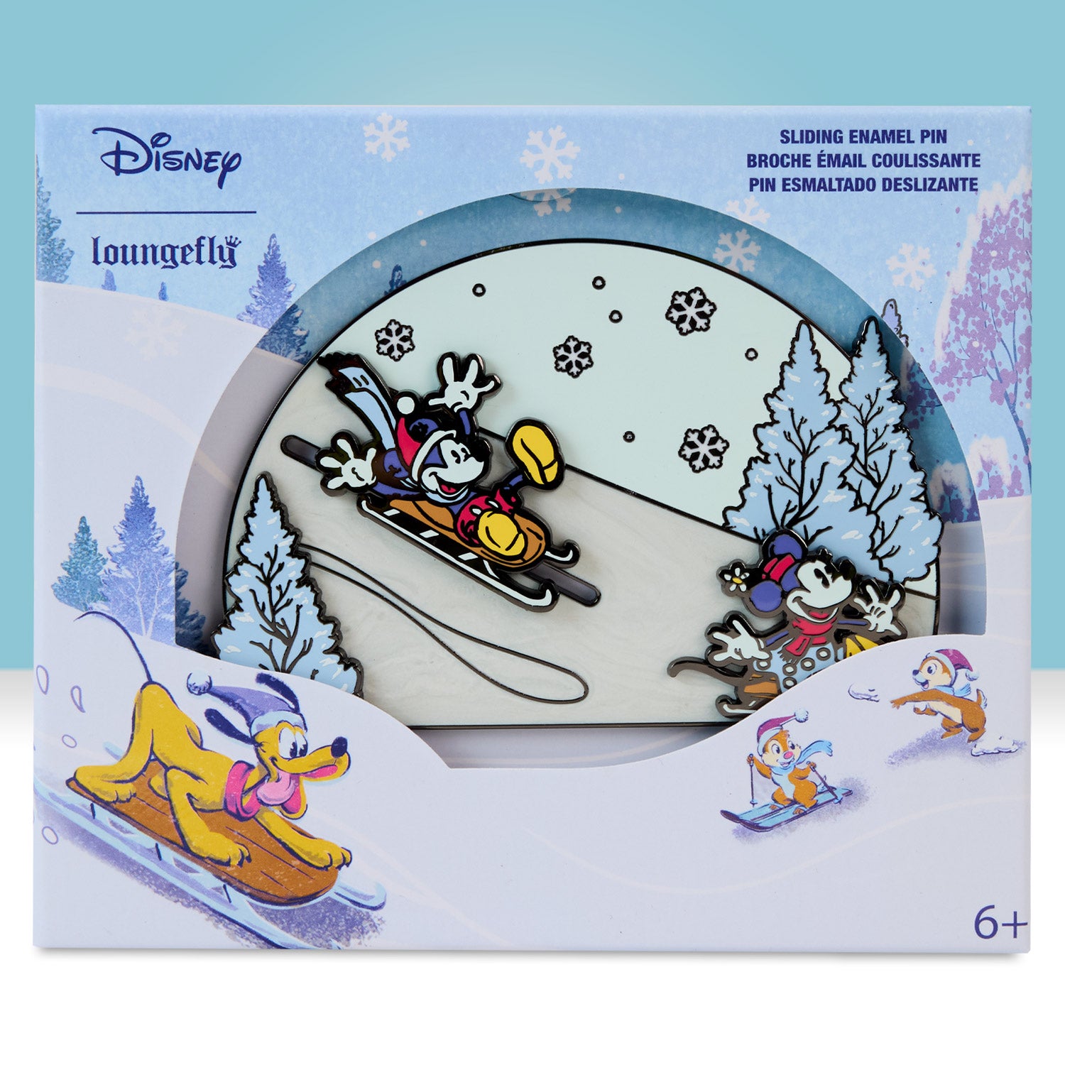 Loungefly x Disney Mickey And Friends Winter Wonderland Sliding  3