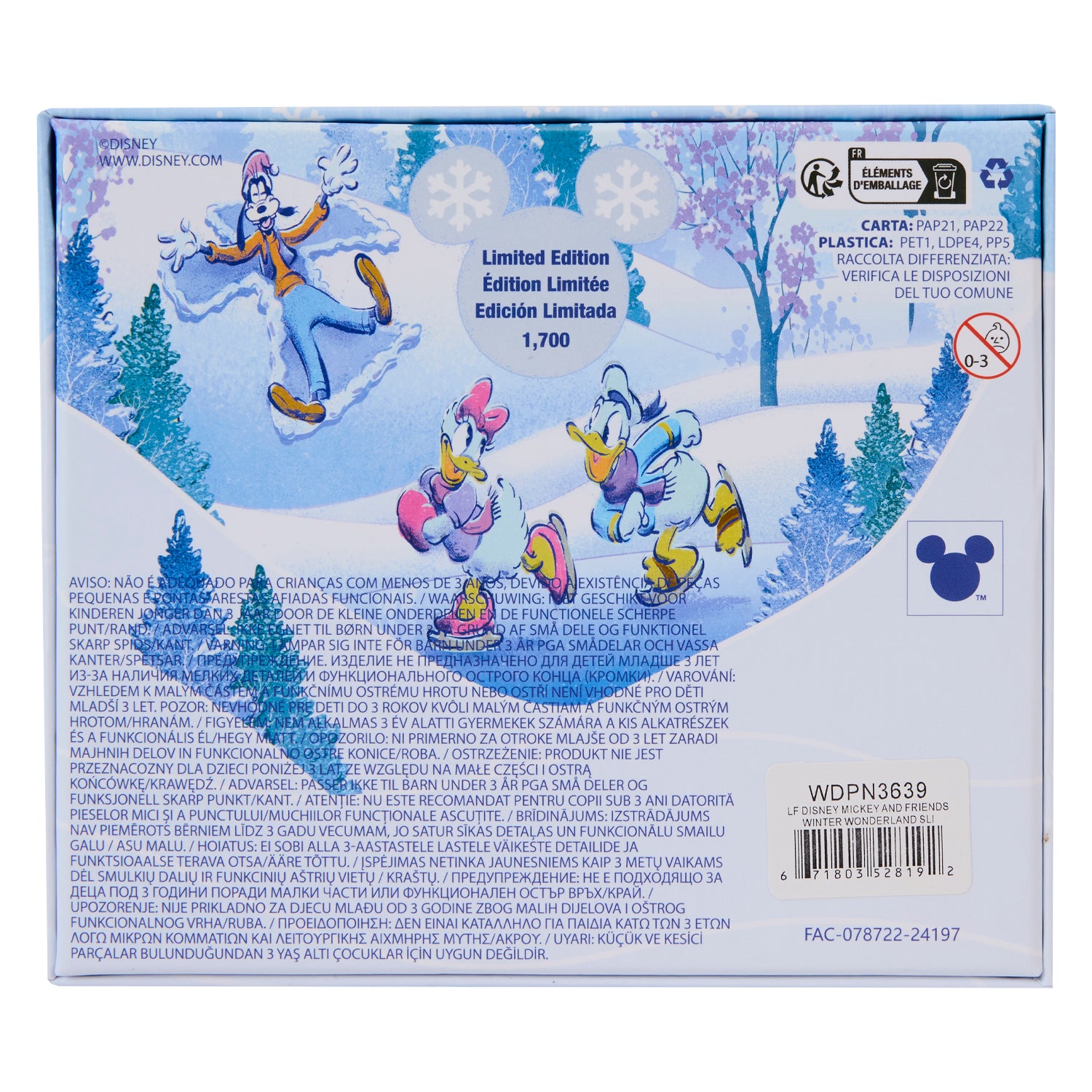 Loungefly x Disney Mickey And Friends Winter Wonderland Sliding  3