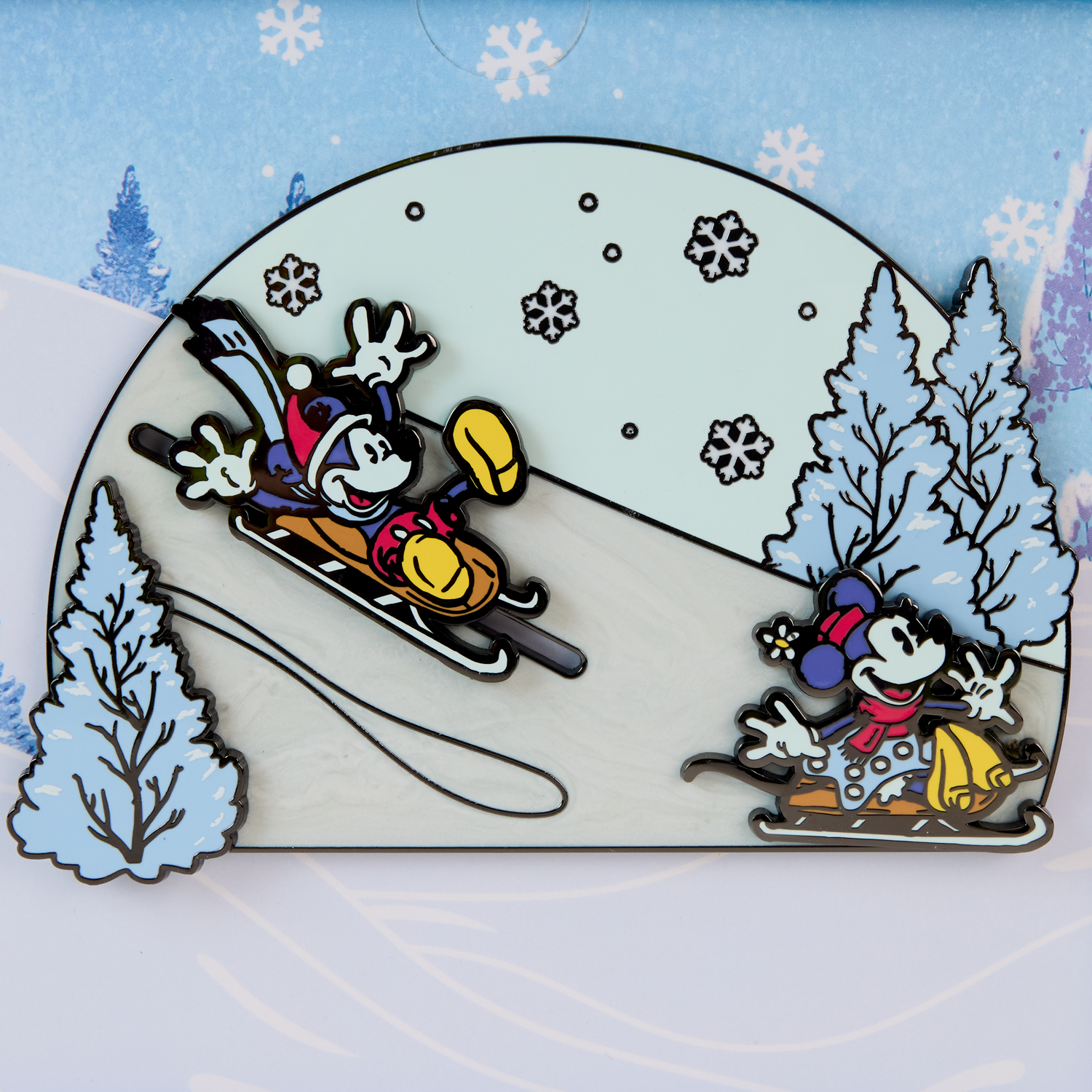 Loungefly x Disney Mickey And Friends Winter Wonderland Sliding  3