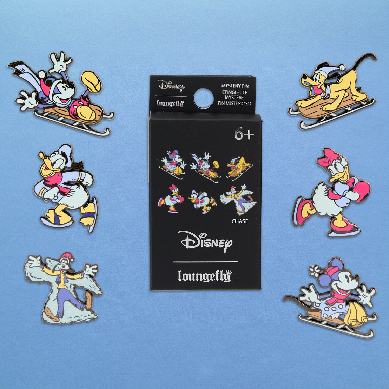 Loungefly x Disney Mickey And Friends Winter Wonderland Blind Box Mystery Pin