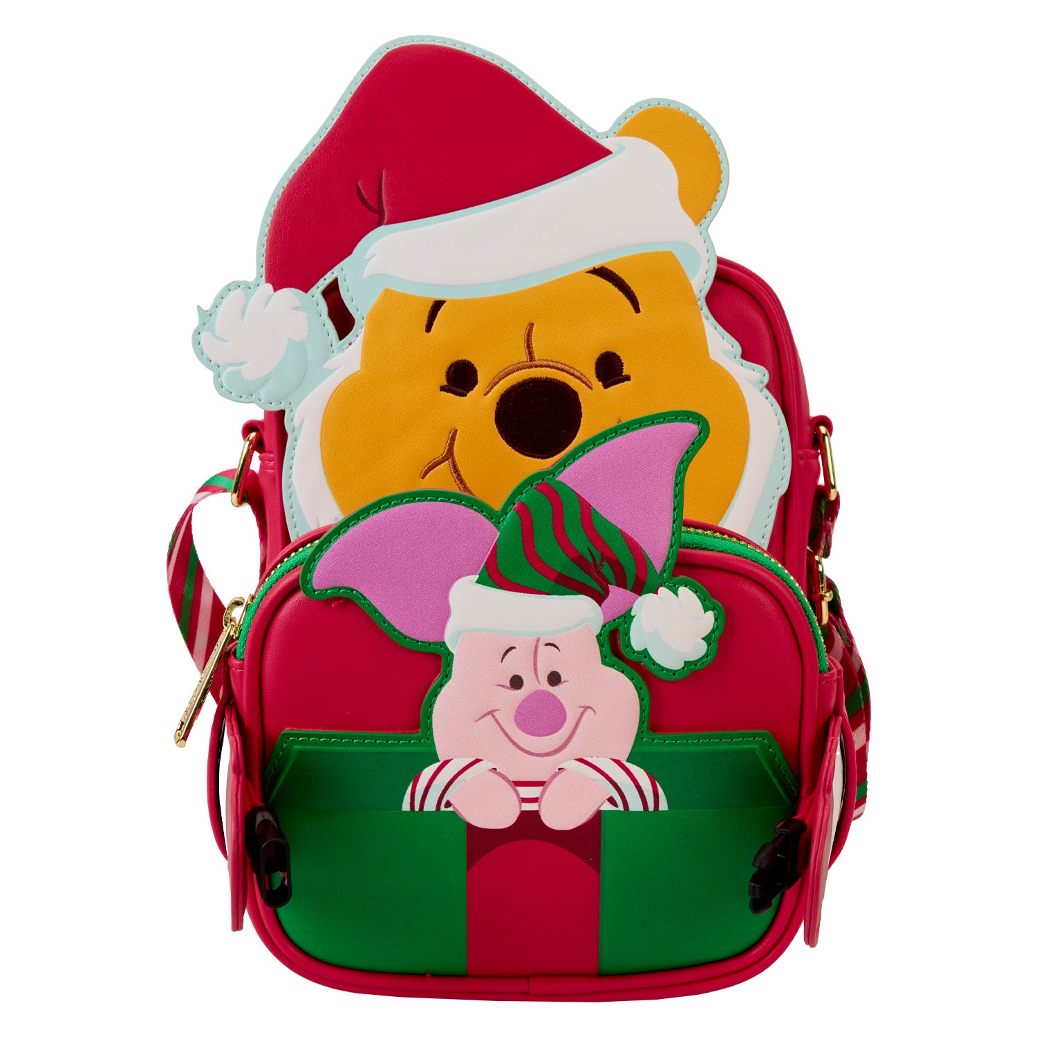 Loungefly x Disney Winnie the Pooh Santa Pooh Crossbuddies Bag