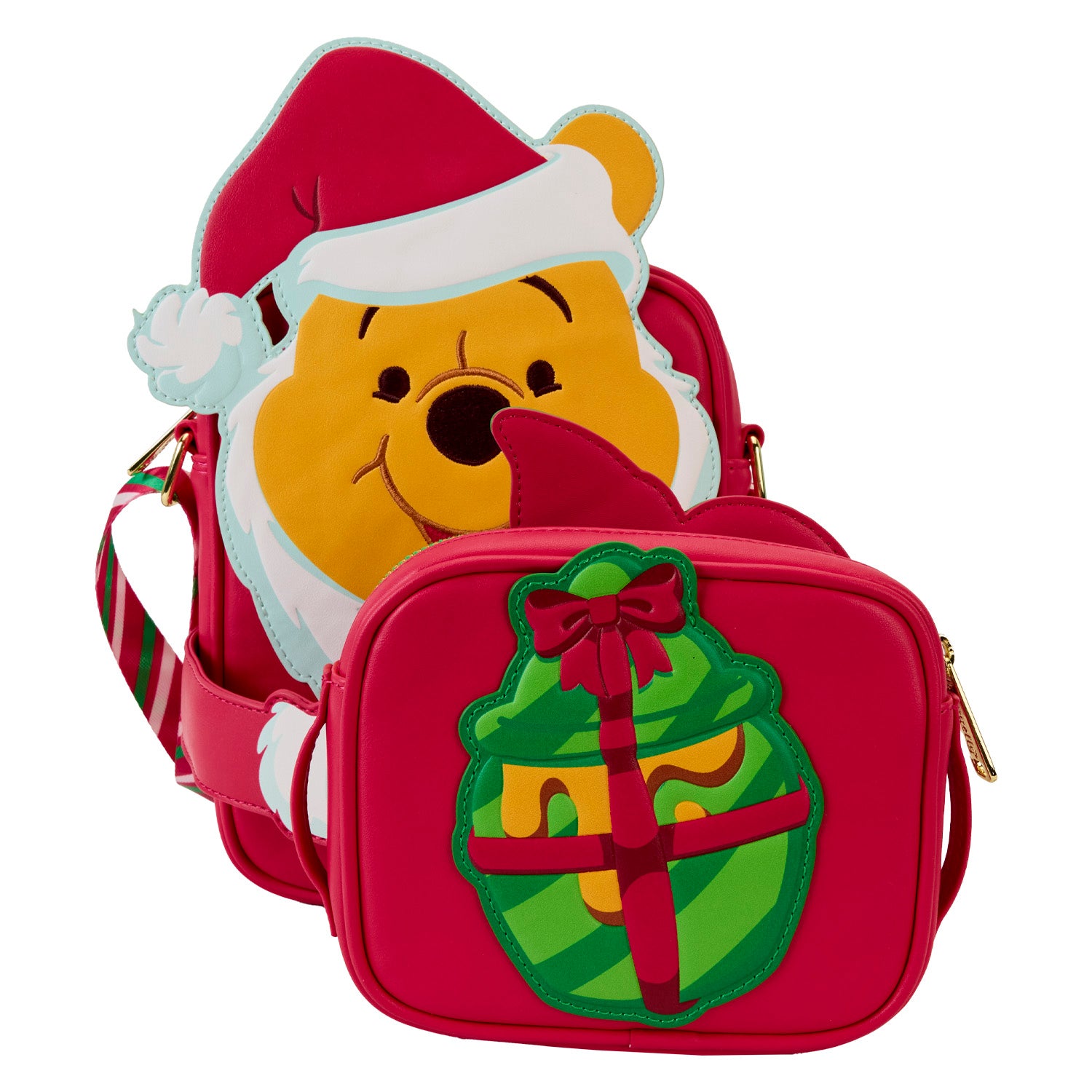 Loungefly x Disney Winnie the Pooh Santa Pooh Crossbuddies Bag