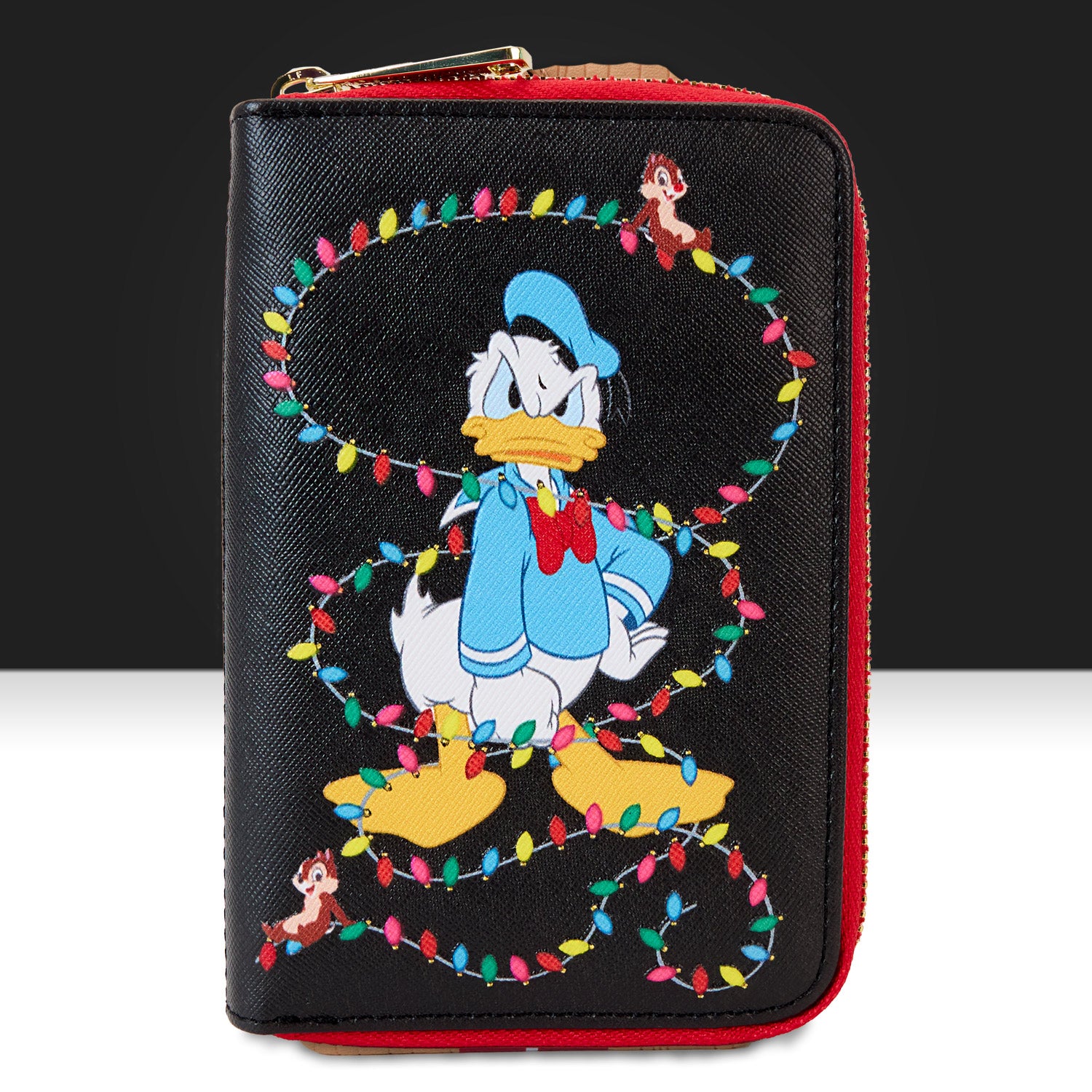 Loungefly x Disney Donald Wrapped In Lights Zip Around Wallet