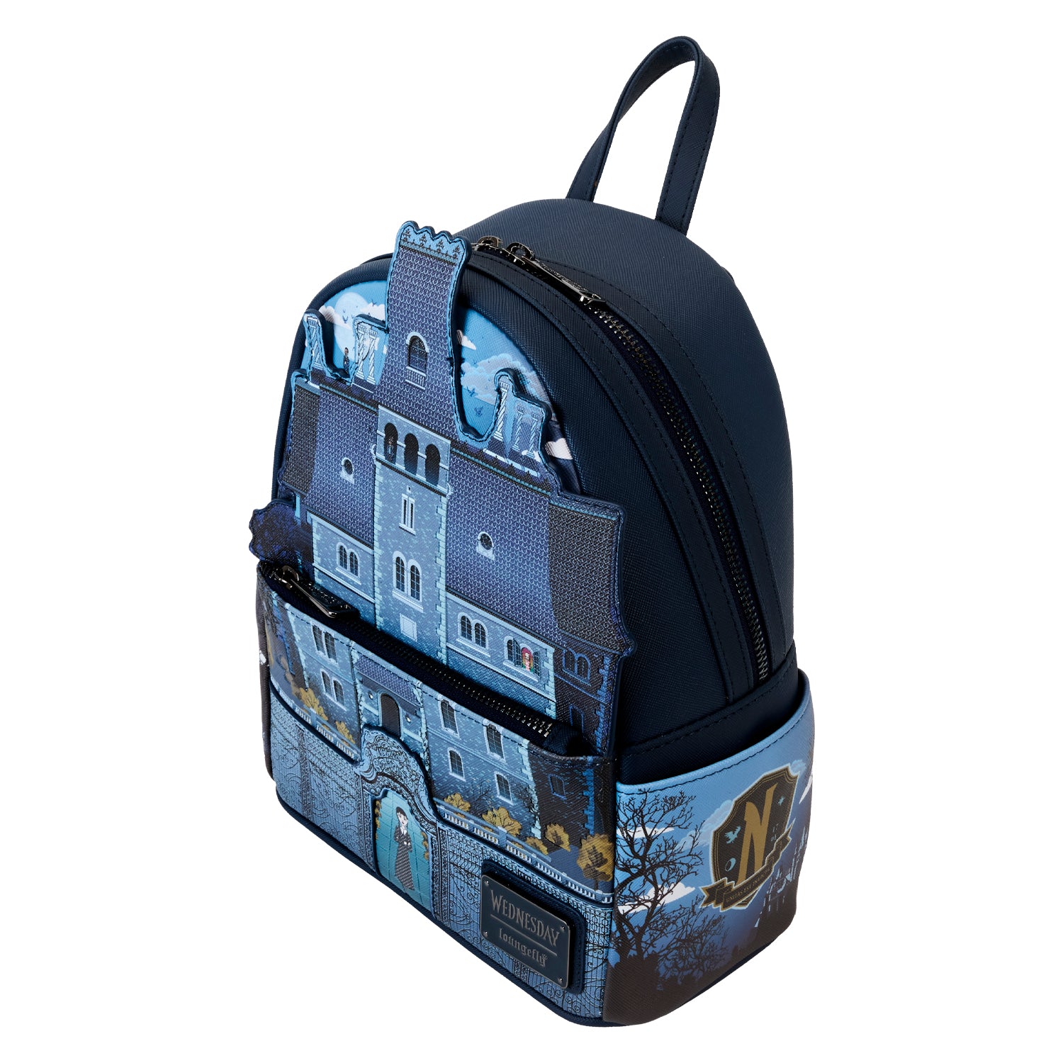 Loungefly x MGM Wednesday Nevermore Academy Mini Backpack