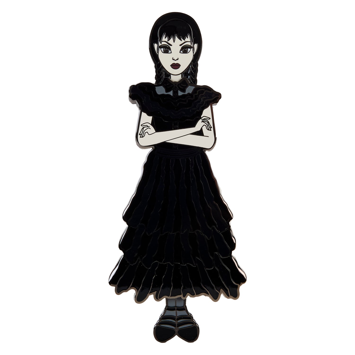 Loungefly x MGM Wednesday Addams Paper Doll Pin