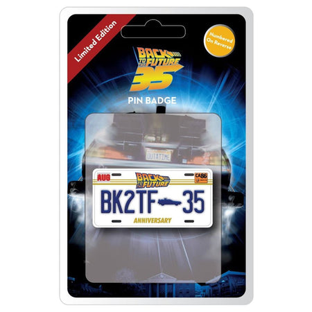 Back to the Future 35th Anniversary Ltd Ed Pin Badge - GeekCore