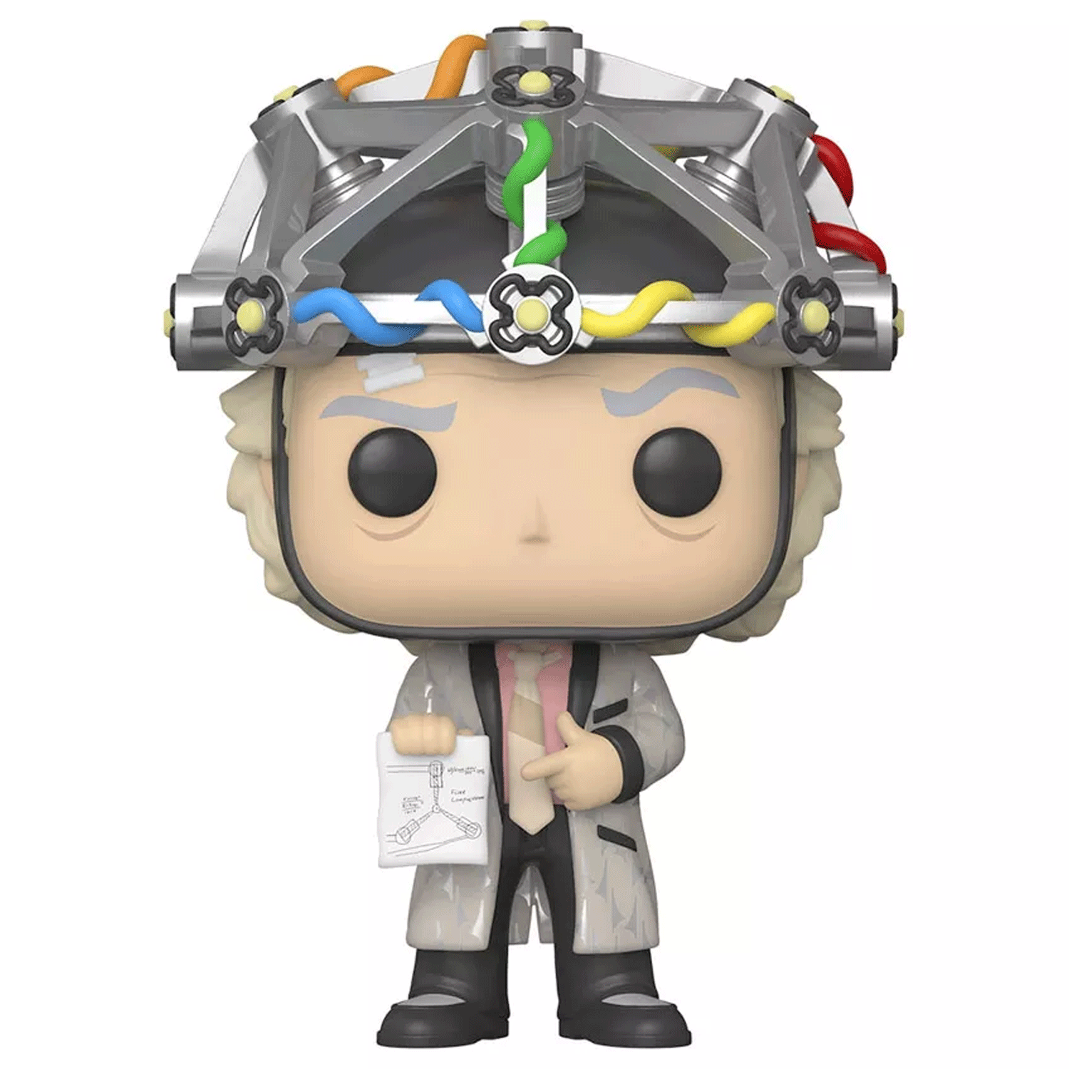 Back To The Future Doc Brown with Helmet Pop! Vinyl and Tee Set - GeekCore