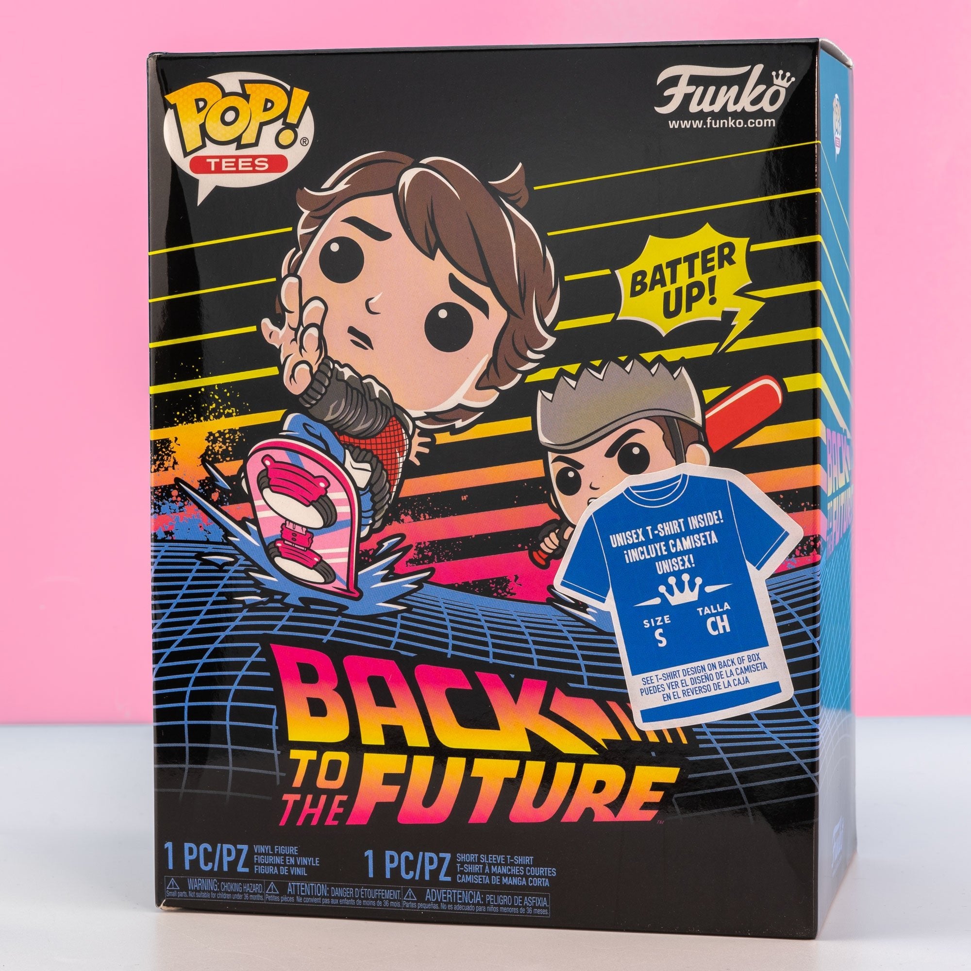 Back to the Future Marty with Hoverboard Pop! Vinyl and Tee Set - GeekCore