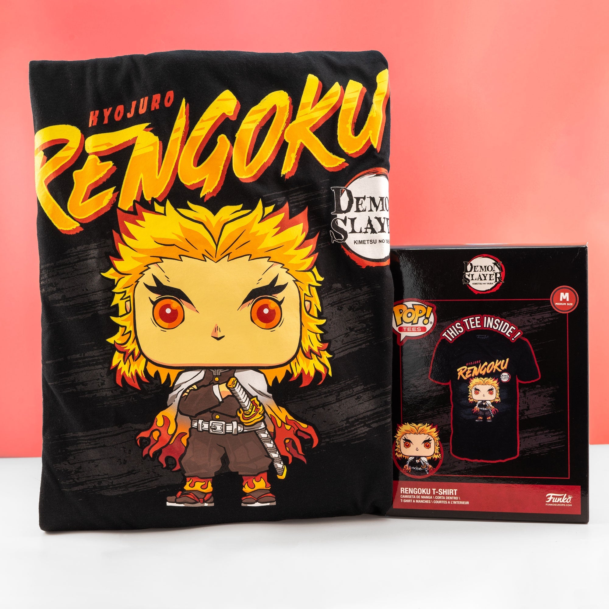 Demon Slayer Rengoku Funko Boxed Tee - GeekCore