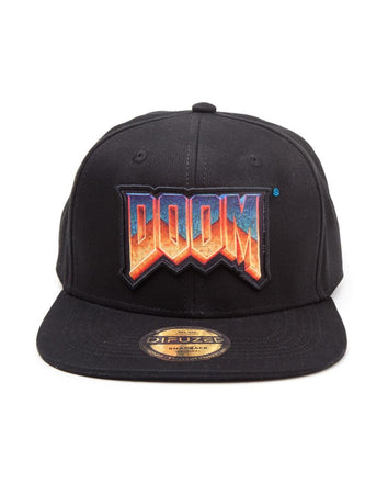 Doom Logo Snapback Cap - GeekCore