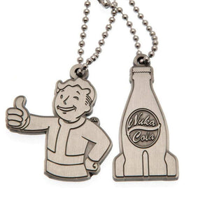 Fallout Vault Boy and Nuka Cola Pendants - GeekCore