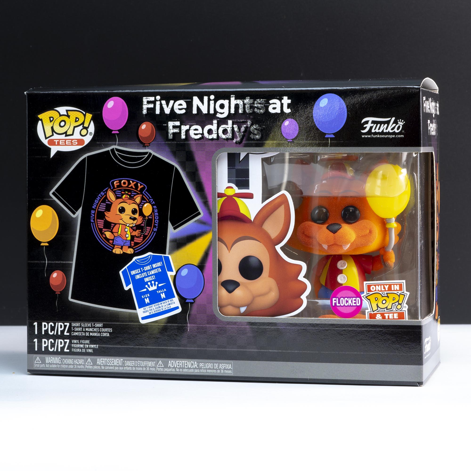 FNAF Balloon Foxy Pop! Vinyl and Tee Set - GeekCore