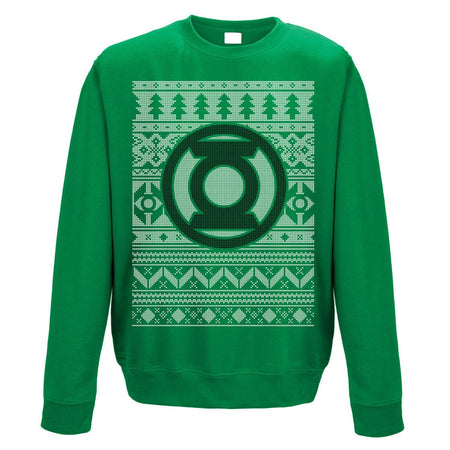 Green Lantern Christmas Jumper - GeekCore