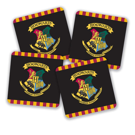 Harry Potter Hogwarts Crest Coasters (Set of 4) - GeekCore