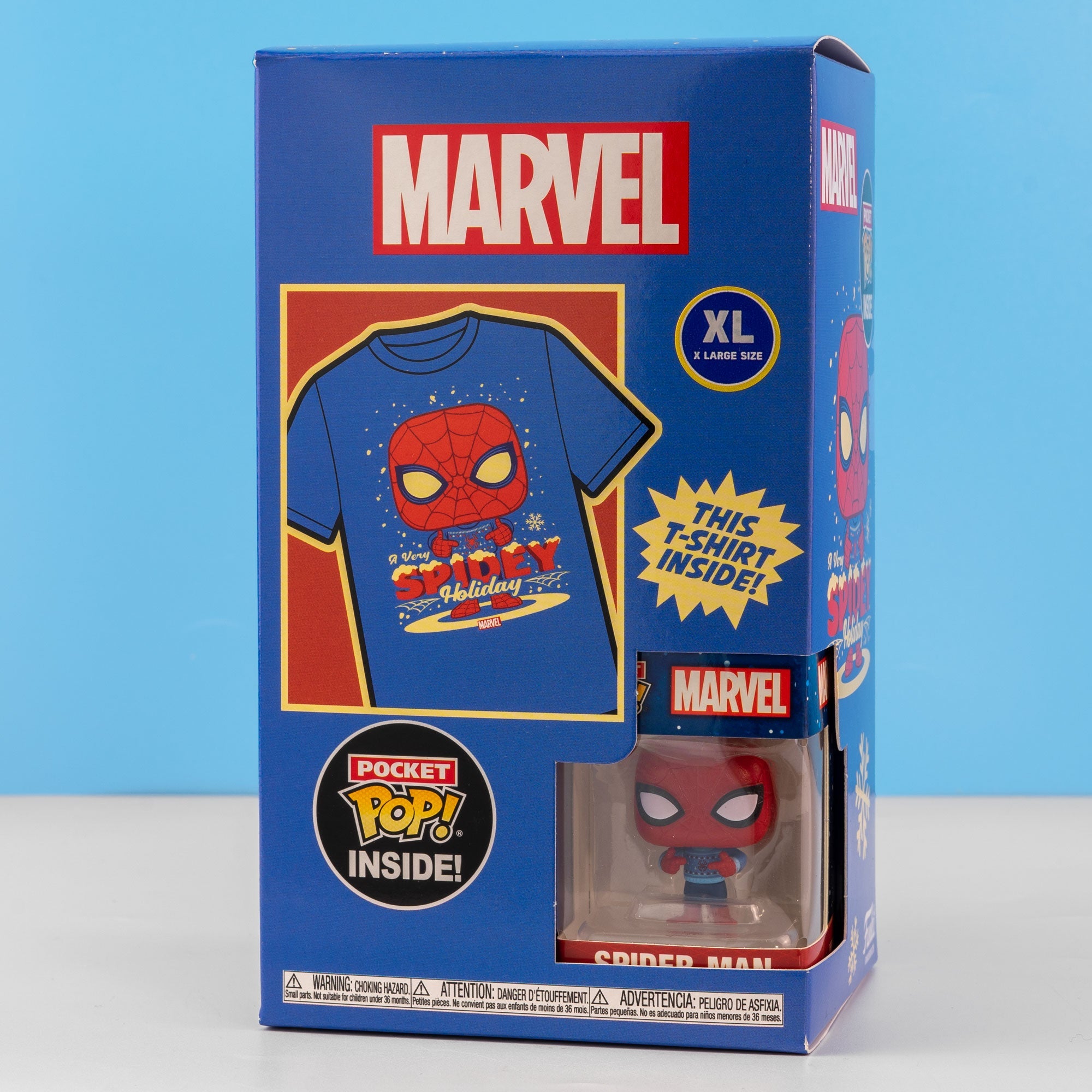 Holiday Spider - Man Pocket Funko Pop! Vinyl and Tee Set for Kids - GeekCore