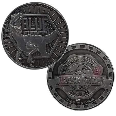Jurassic World Blue Velociraptor Limited Edition Collectors Coin - GeekCore