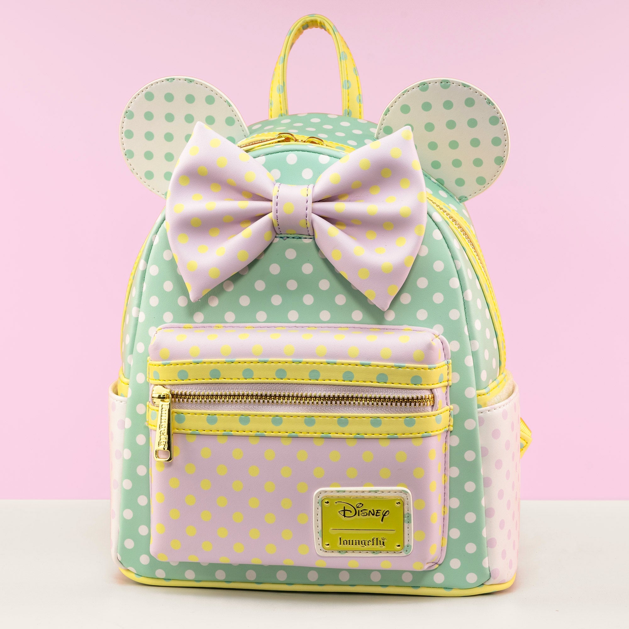 Lougefly x Disney Minnie Mouse Pastel Polka Dots Mini Backpack - GeekCore