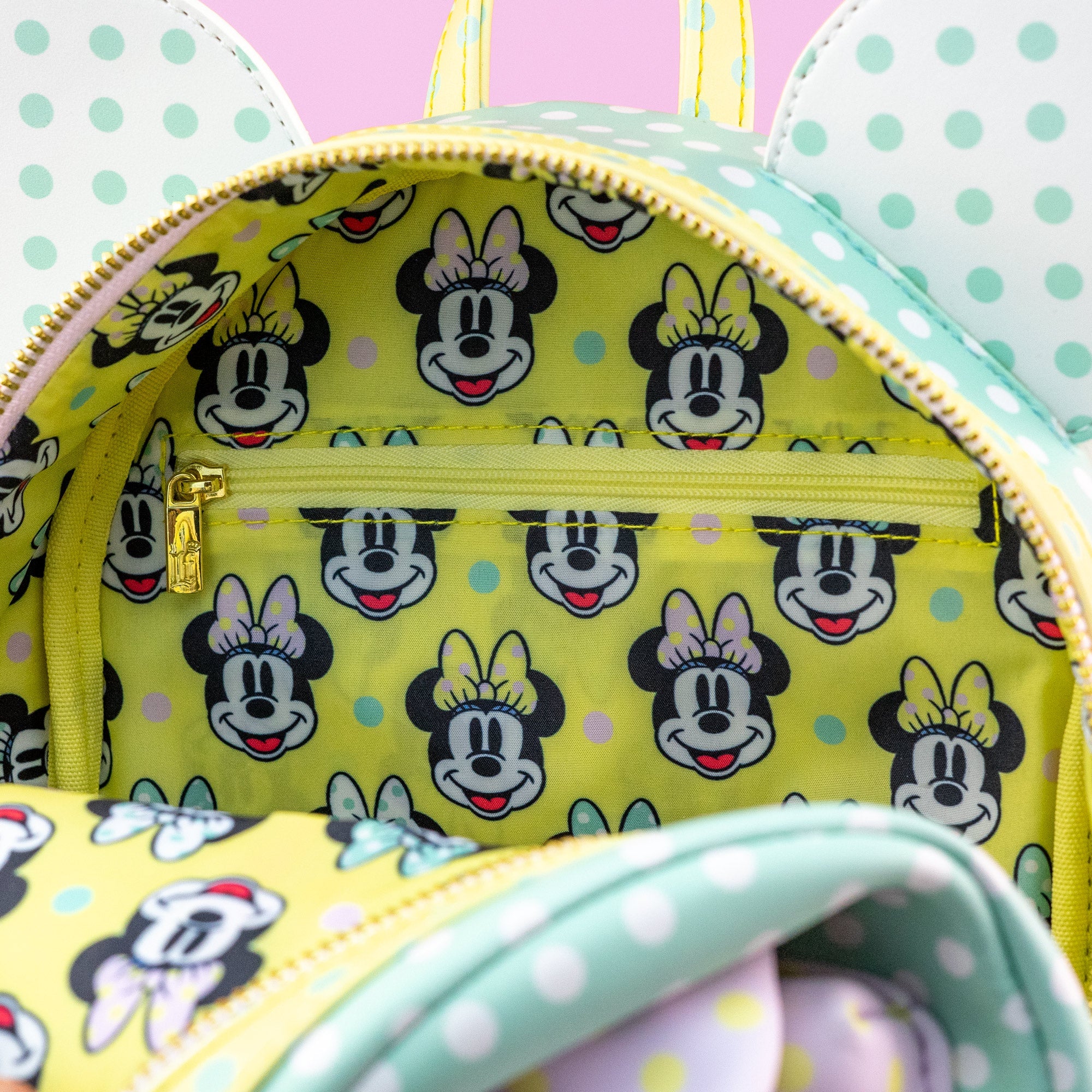 Lougefly x Disney Minnie Mouse Pastel Polka Dots Mini Backpack - GeekCore