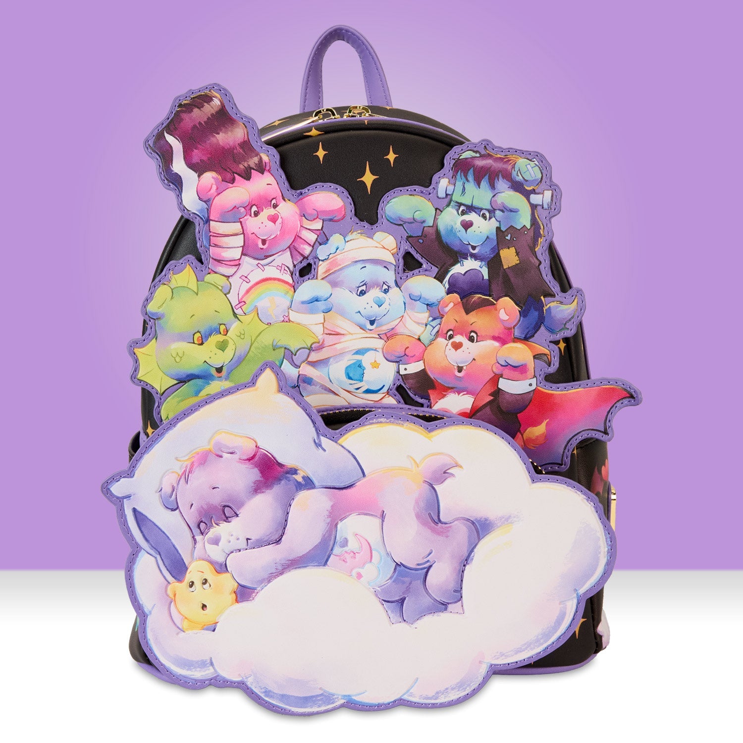 Loungefly Carebears x Universal Monsters Scary Dreams Mini Backpack - GeekCore