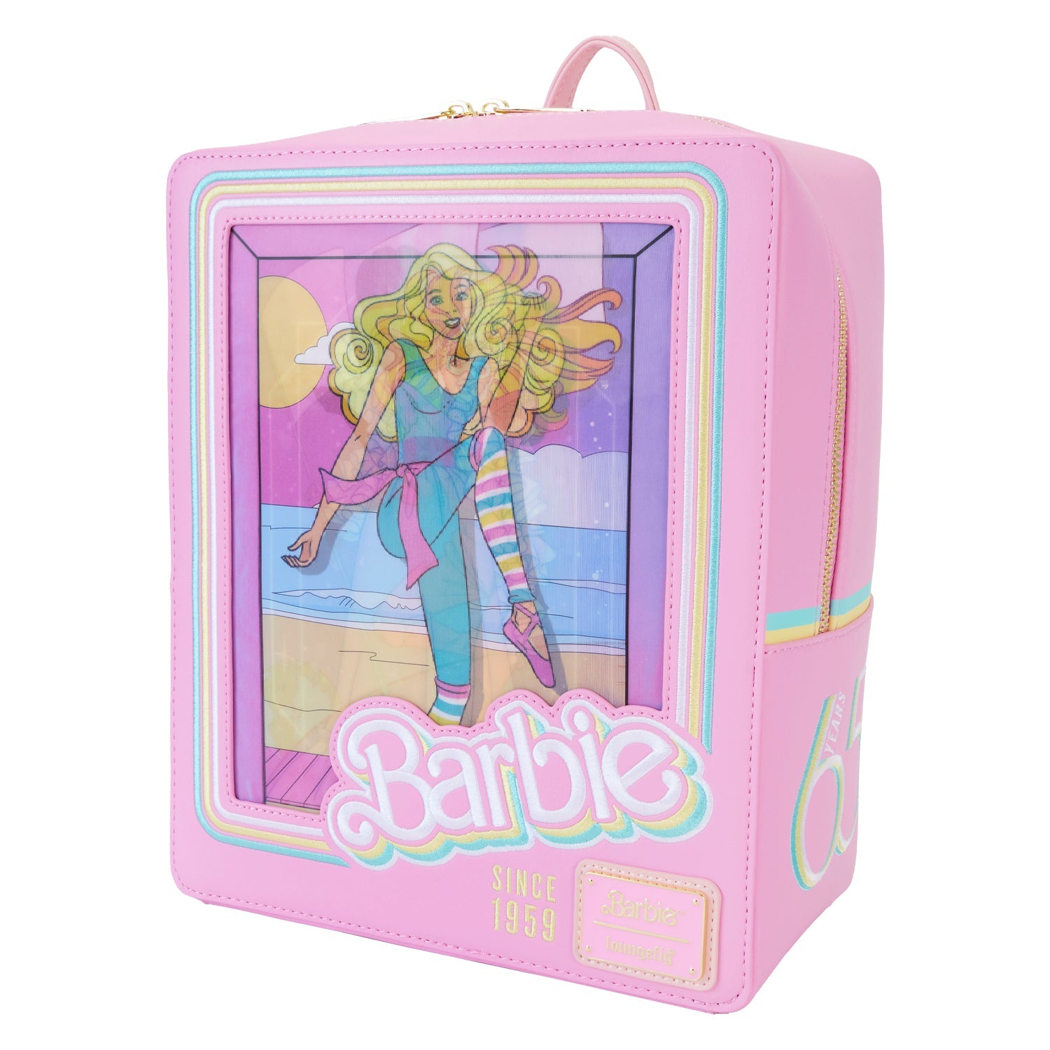 Loungefly x Barbie Doll Box Triple Lenticular Mini Backpack - GeekCore