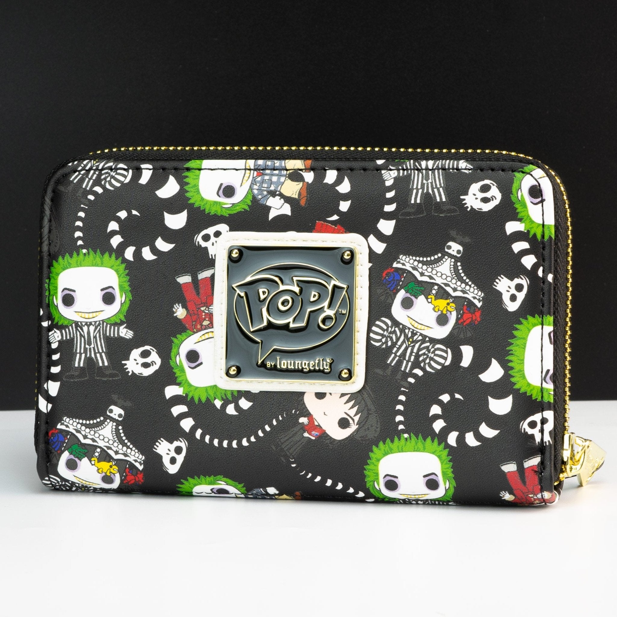 Loungefly x Beetlejuice All Over Print Purse - GeekCore