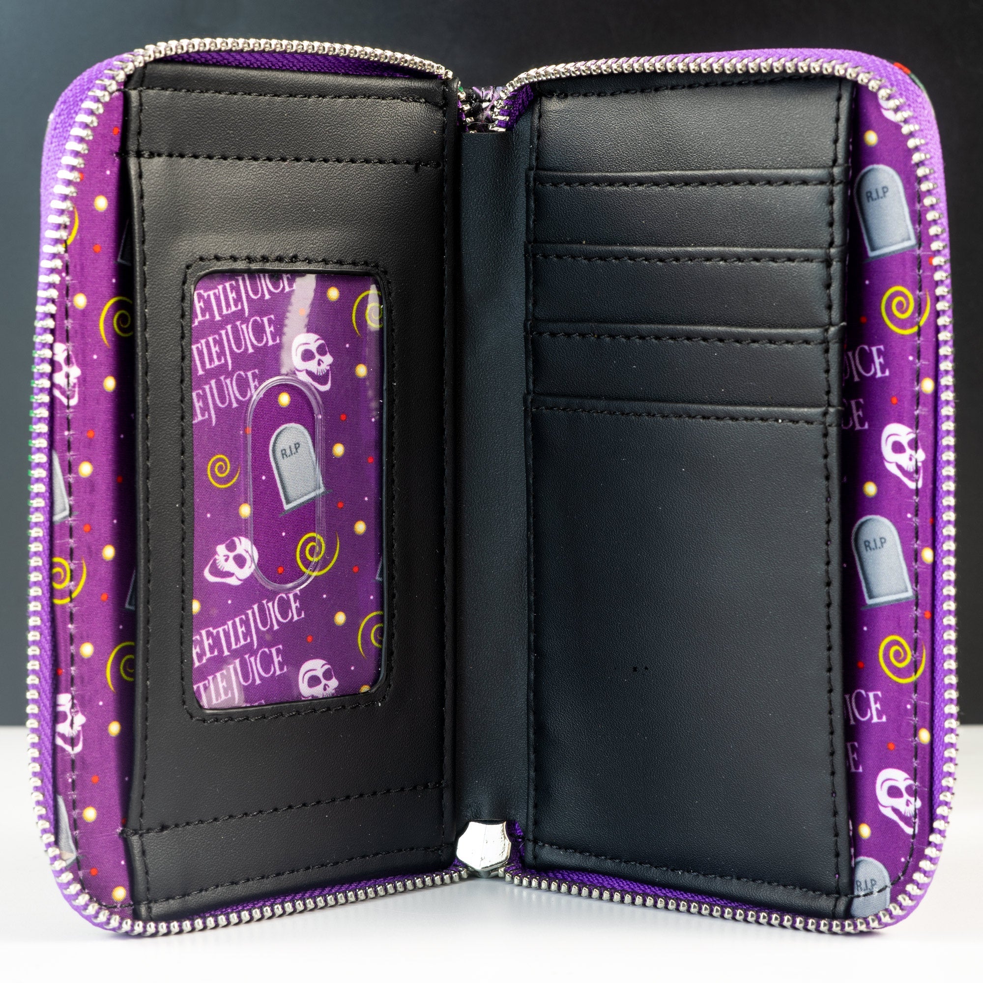 Loungefly x Beetlejuice Icons All Over Print Purse - GeekCore