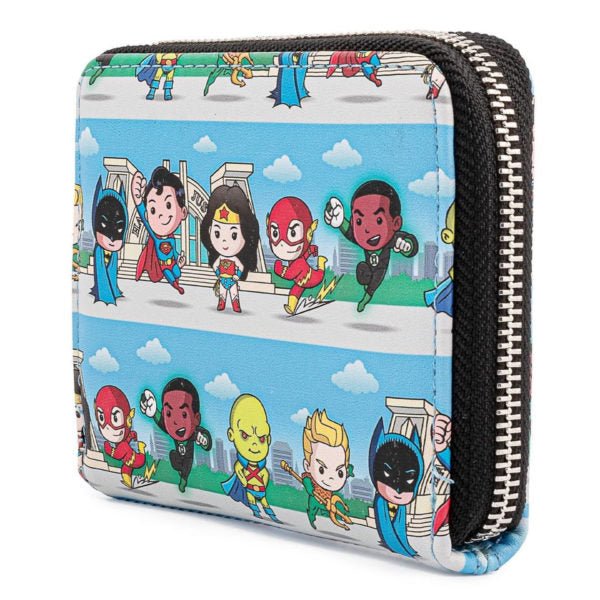 Loungefly x DC Comics Superheroes Chibi Line Up Purse - GeekCore