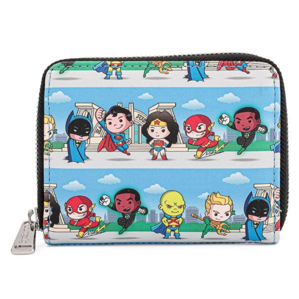 Loungefly x DC Comics Superheroes Chibi Line Up Purse - GeekCore