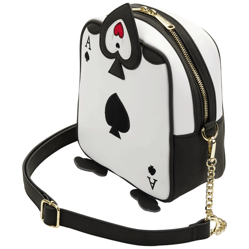 Loungefly x Disney Alice In Wonderland Ace of Spades Crossbody Bag - GeekCore