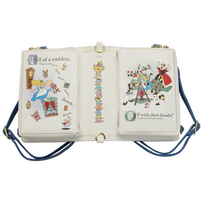 Loungefly x Disney Alice In Wonderland Book Convertible Crossbody - GeekCore