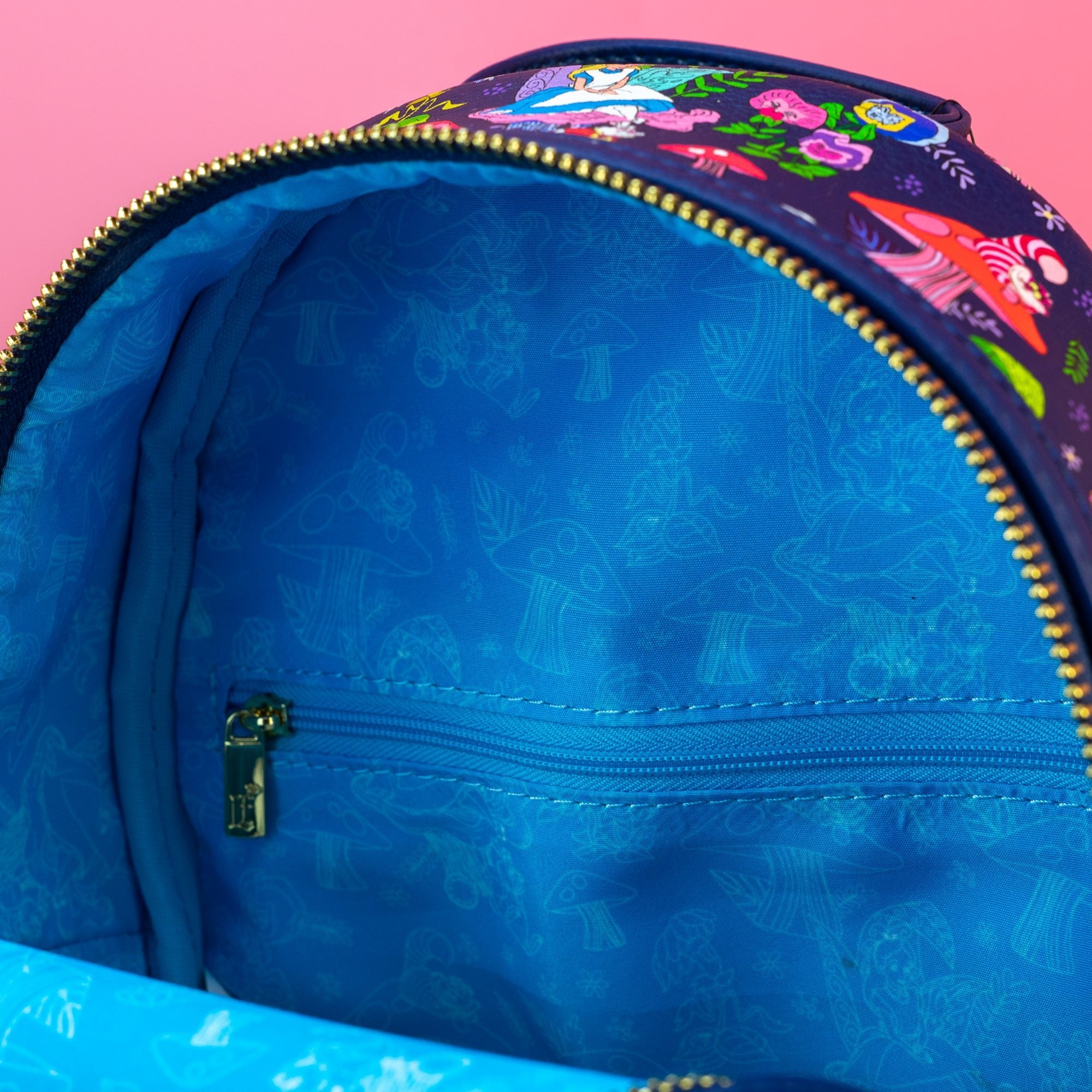 Loungefly x Disney Alice in Wonderland Characters AOP Mini Backpack (CC) - GeekCore