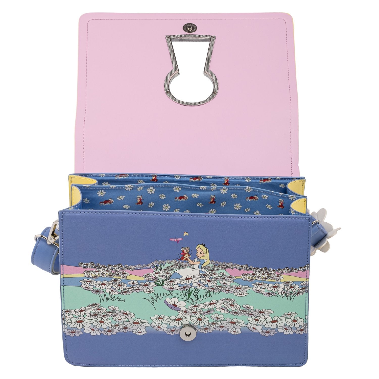 Loungefly x Disney Alice in Wonderland Key Hole Crossbody Bag - GeekCore