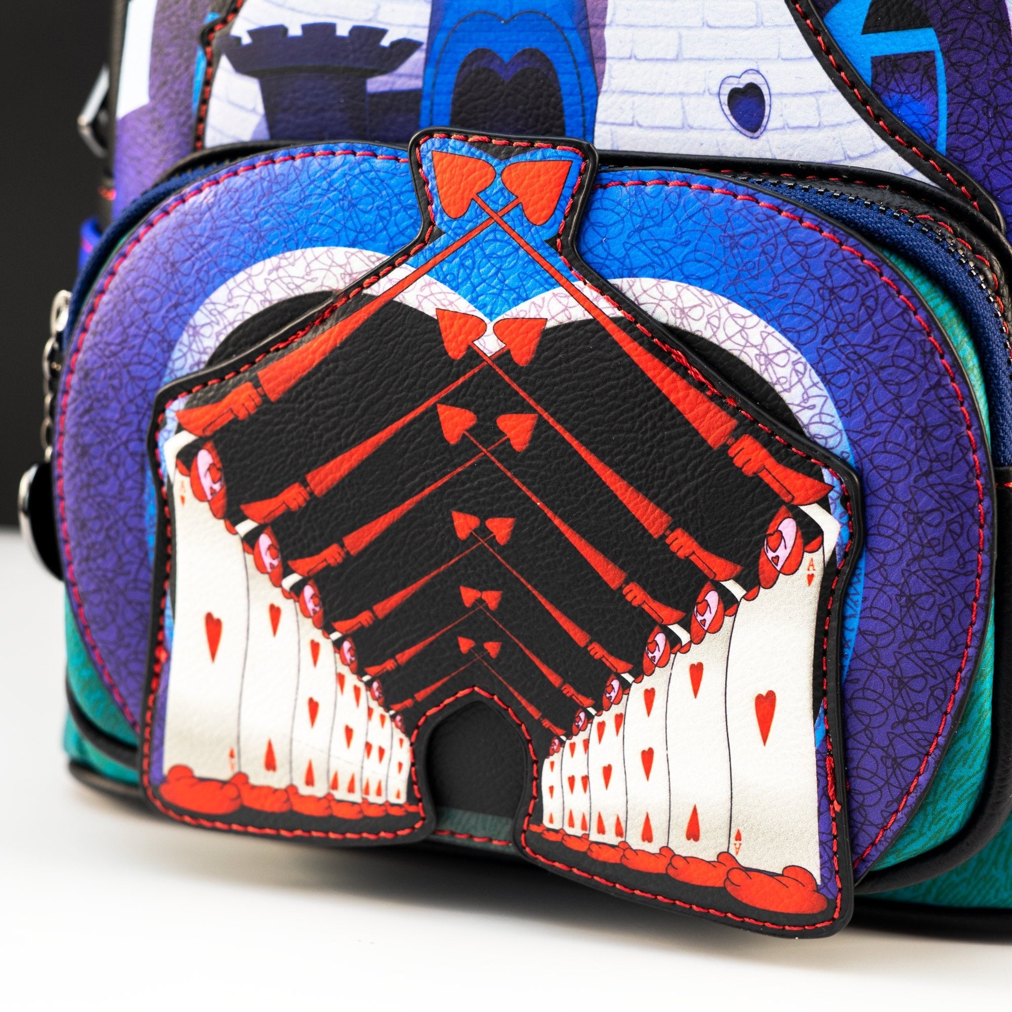 Loungefly x Disney Alice in Wonderland Queen of Hearts Castle Mini Backpack - GeekCore