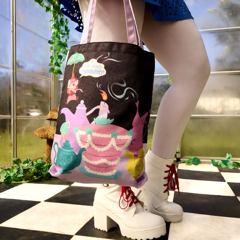 Loungefly x Disney Alice in Wonderland Unbirthday Canvas Tote Bag