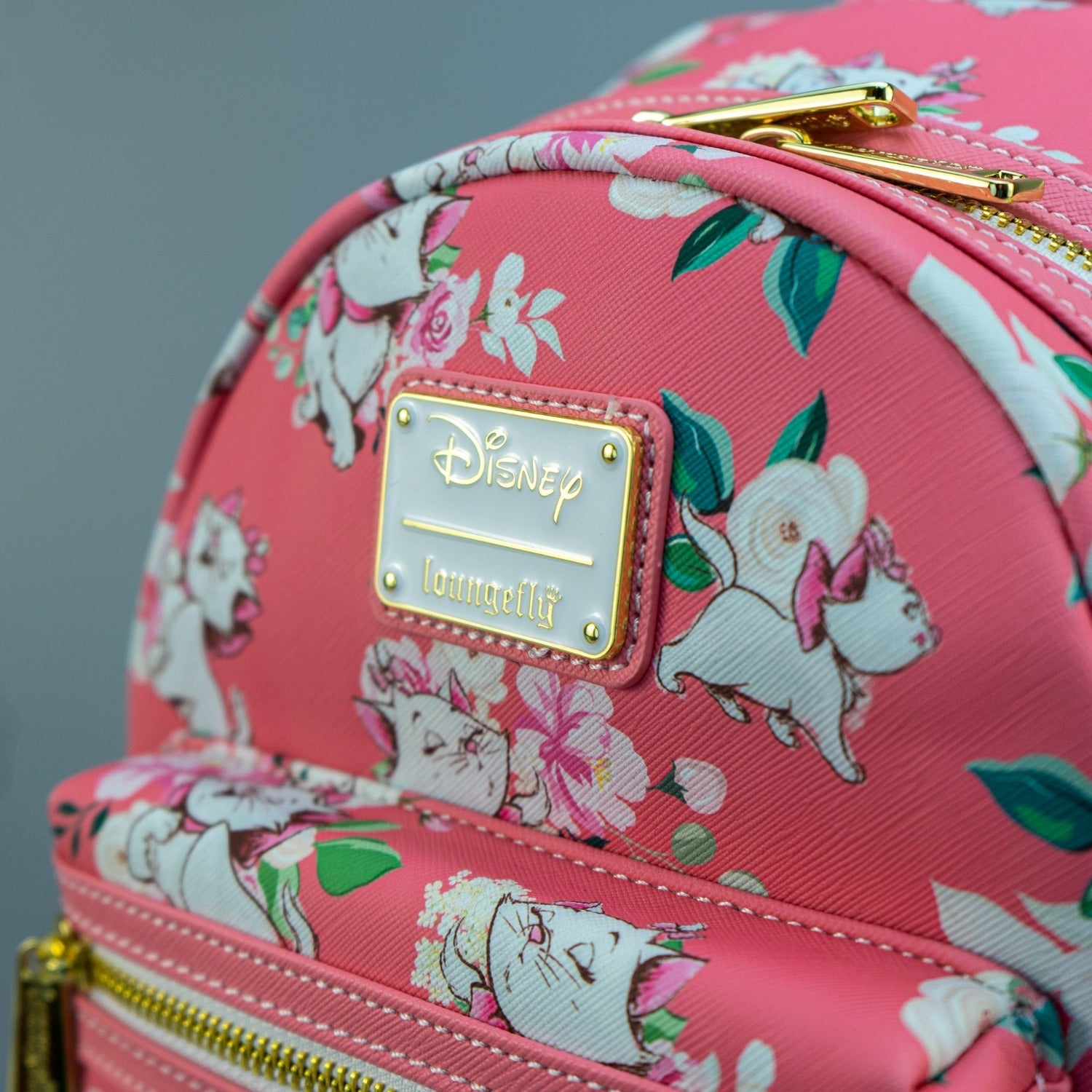 Loungefly x Disney Aristocats Marie Pink Floral Print Mini Backpack - GeekCore